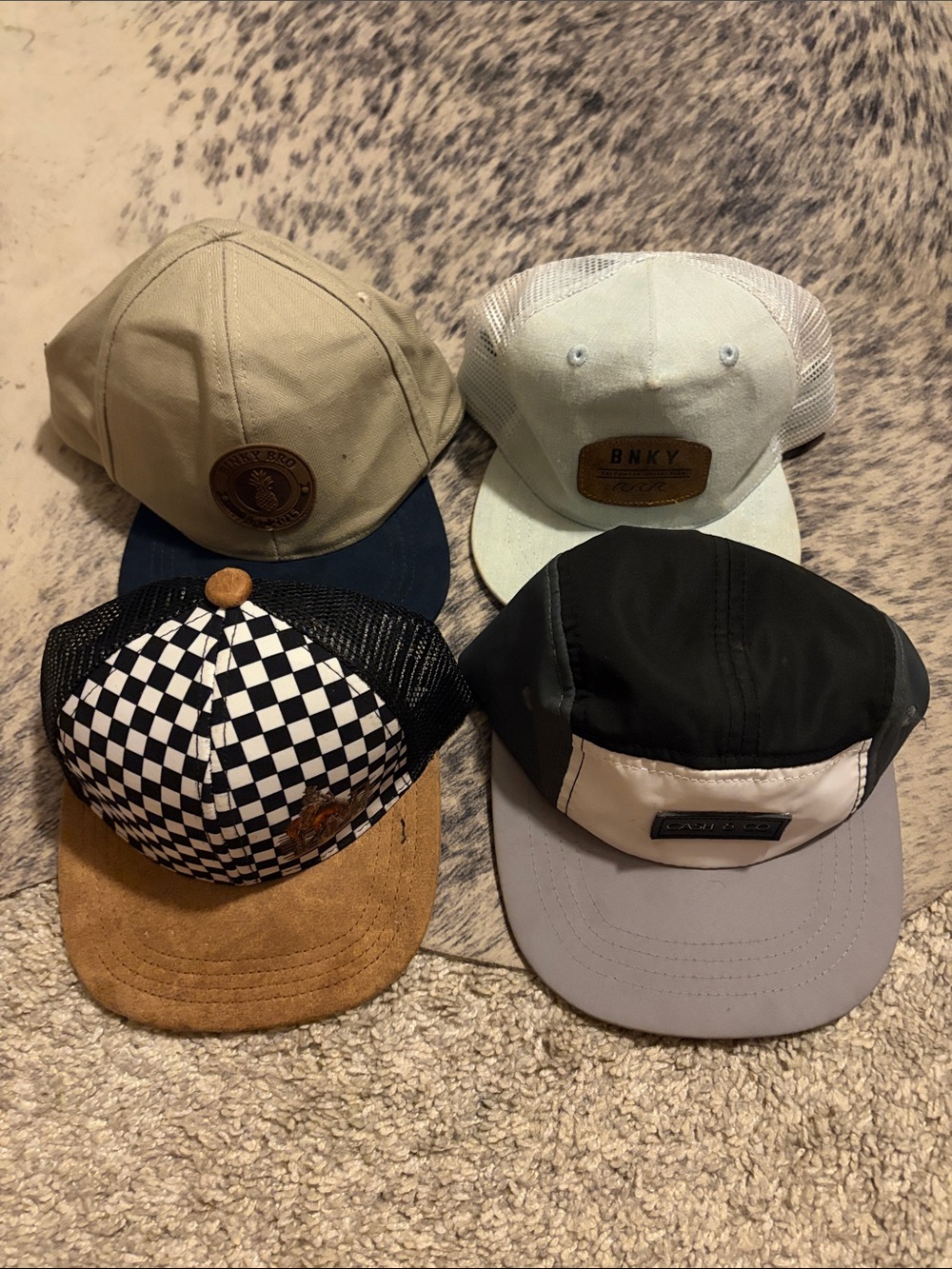 4 infant hats